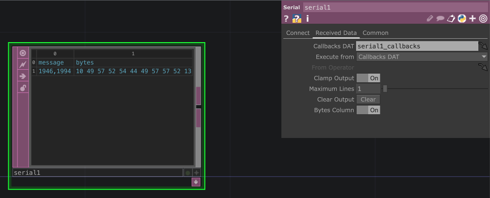 Setting Maximum Lines in Serial DAT